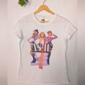 Y2K 90's Clueless Movie 'As If' Graphic T-Shirt As Size Large